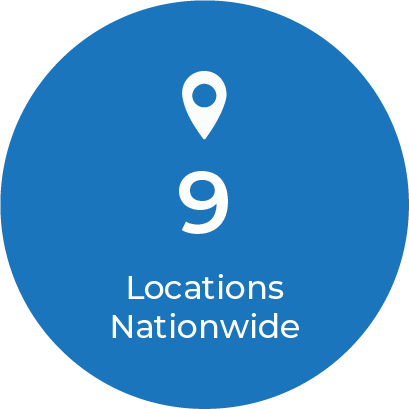 10 locations nationwide
